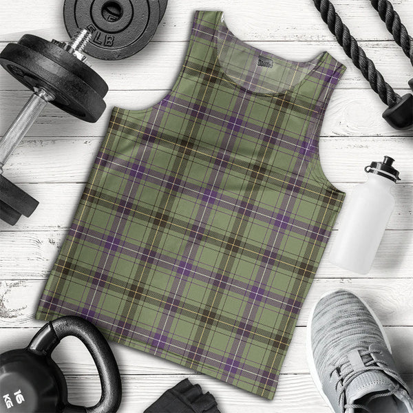 Henderson Weathered Clan Badge Tartan Men Tank Top