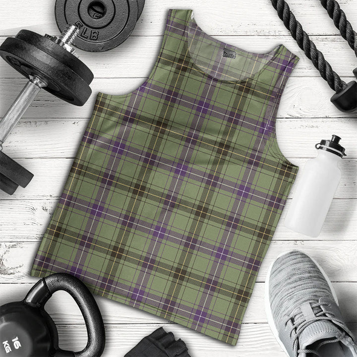Henderson Weathered Clan Badge Tartan Men Tank Top