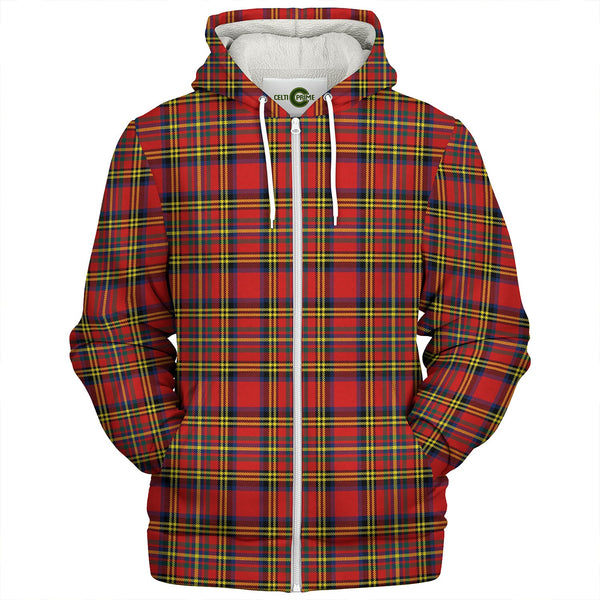 Hepburn Modern Clan Badge Tartan Sherpa Hoodie