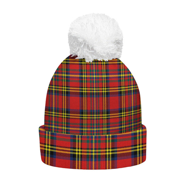 Hepburn Modern Clan Badge Tartan Bobble Beanie Hat