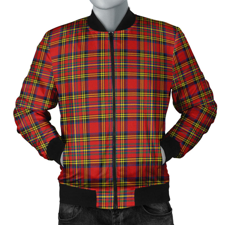Hepburn Modern Clan Badge Tartan Bomber Jacket