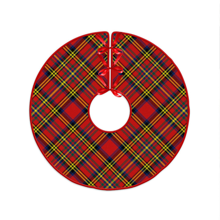 Hepburn Modern Clan Badge Tartan Christmas Tree Skirt