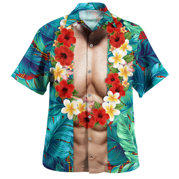 Hepburn Modern Clan Badge Tartan Hawaiian Shirt Men and Women Funny Style