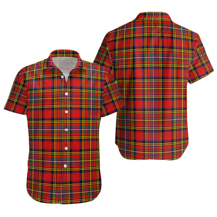 Hepburn Modern Clan Badge Tartan Short Sleeve Shirt