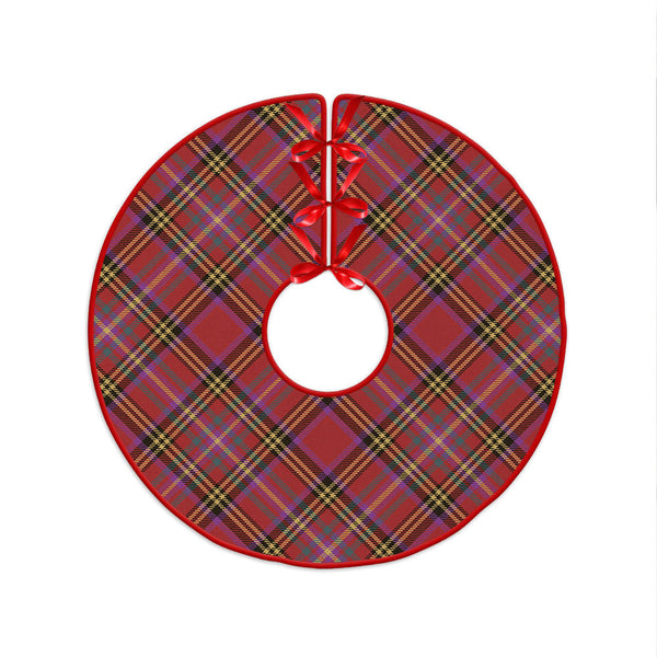 Hepburn Weathered Clan Badge Tartan Christmas Tree Skirt