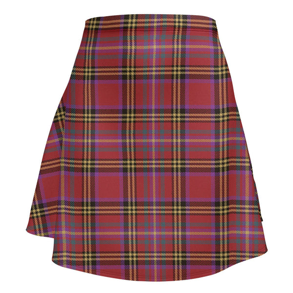 Hepburn Weathered Clan Badge Tartan Flared Skirt