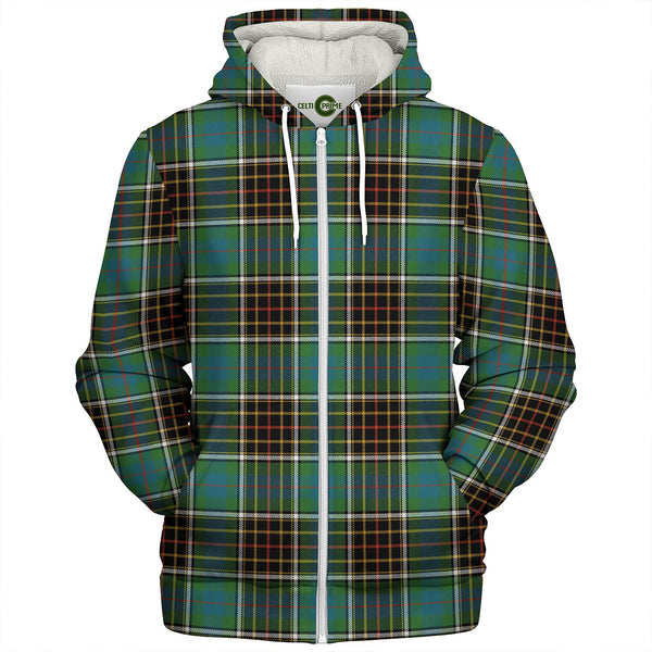 Hislop #2 Ancient Clan Badge Tartan Sherpa Hoodie