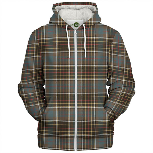 Hislop 2 Weathered Tartan Sherpa Hoodie