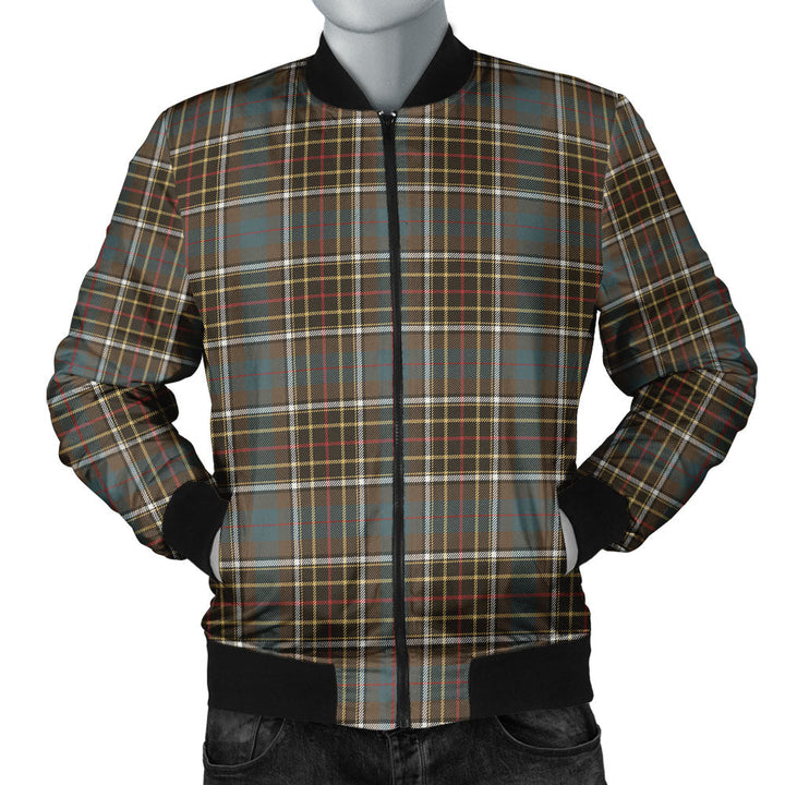 Hislop #2 Weathered Clan Badge Tartan Bomber Jacket