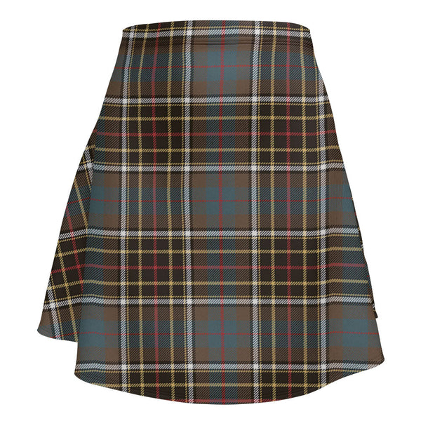 Hislop #2 Weathered Clan Badge Tartan Flared Skirt