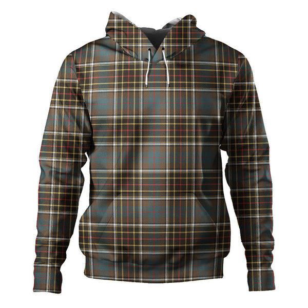 Hislop #2 Weathered Clan Badge Tartan Hoodie