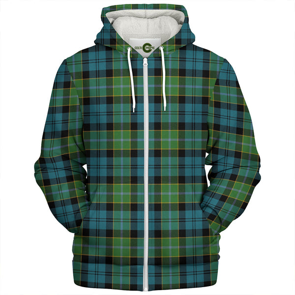 Hogarth Ancient Clan Badge Tartan Sherpa Hoodie