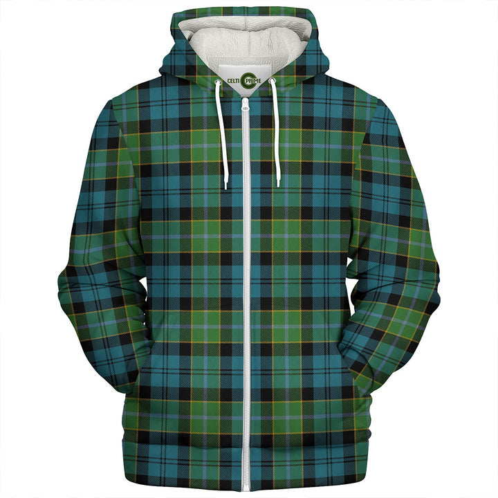 Hogarth Ancient Clan Badge Tartan Sherpa Hoodie
