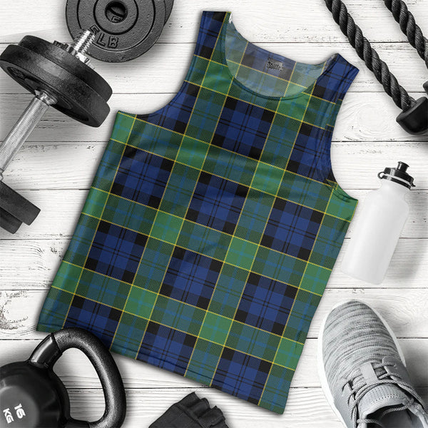 Hogarth Modern Clan Badge Tartan Men Tank Top