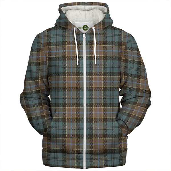 Hogarth Weathered Clan Badge Tartan Sherpa Hoodie