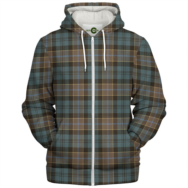 Hogarth Weathered Tartan Sherpa Hoodie