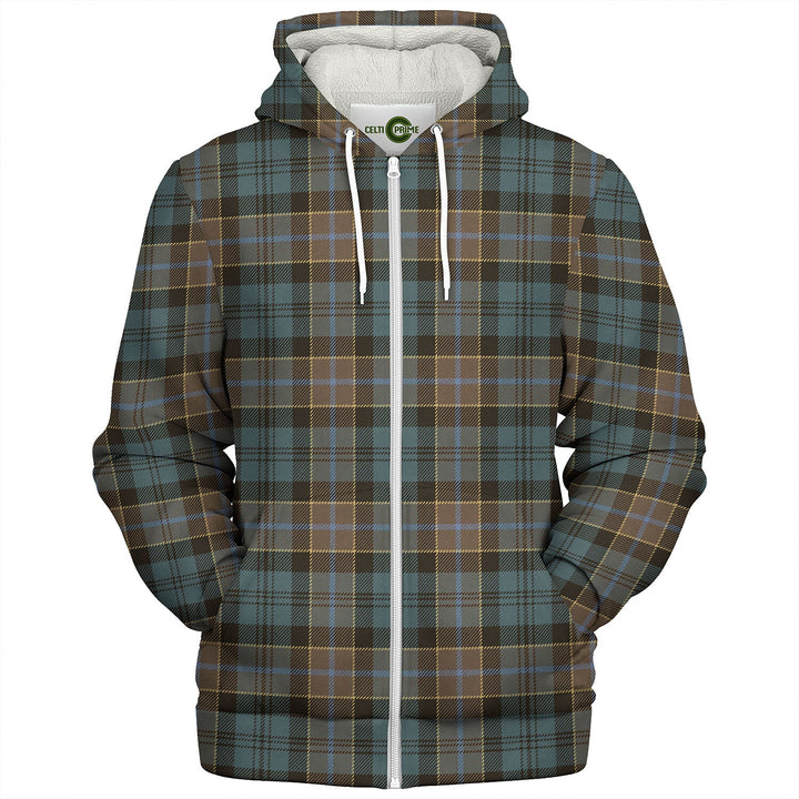 Hogarth Weathered Tartan Sherpa Hoodie