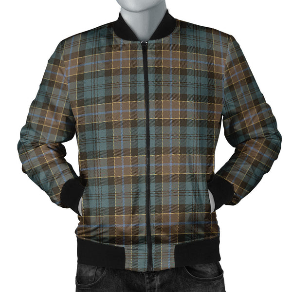 Hogarth Weathered Clan Badge Tartan Bomber Jacket