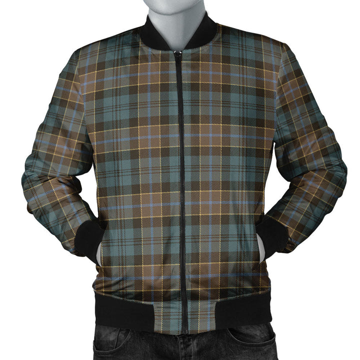 Hogarth Weathered Clan Badge Tartan Bomber Jacket