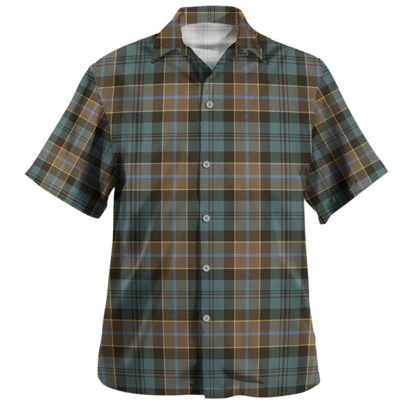 Hogarth Weathered Clan Badge Tartan Hawaiian Shirt