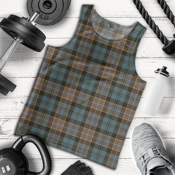 Hogarth Weathered Clan Badge Tartan Men Tank Top