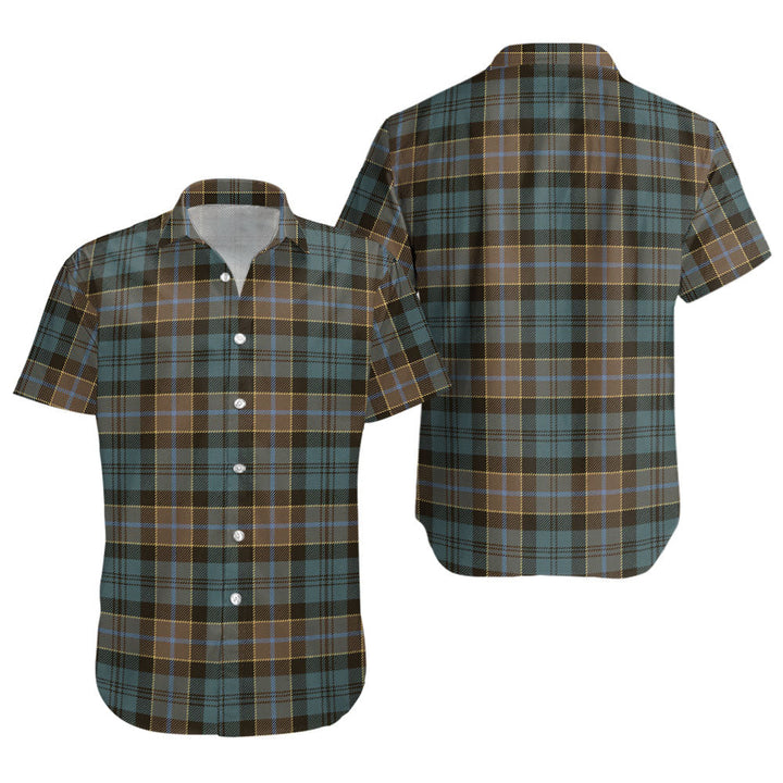 Hogarth Weathered Clan Badge Tartan Short Sleeve Shirt