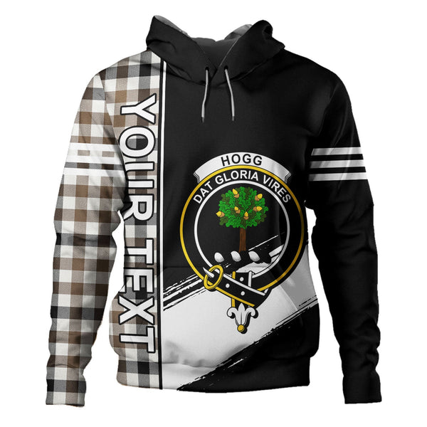 Hogg Ancient Clan Badge Tartan Hoodie Quarter Style Personalized