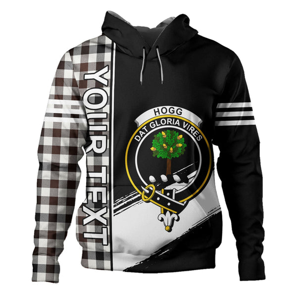 Hogg Modern Clan Badge Tartan Hoodie Quarter Style Personalized
