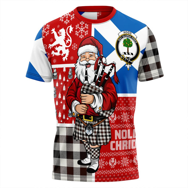 Hogg Modern Clan Badge Tartan T-Shirt Scotland Christmas Santa
