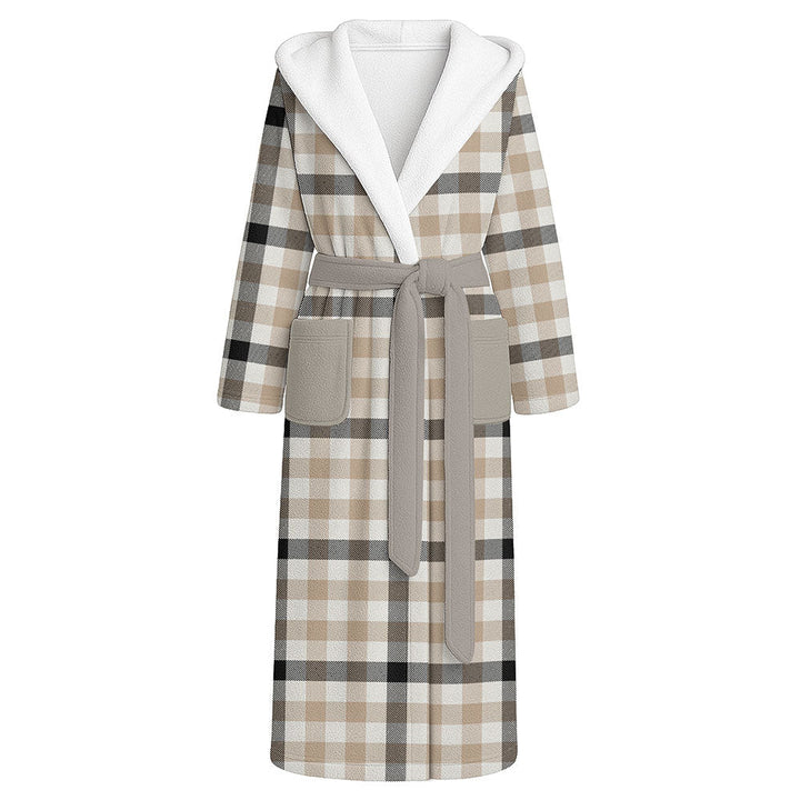 Hogg Weathered Clan Badge Tartan Flannel Hooded Bathrobe