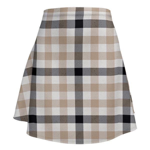 Hogg Weathered Clan Badge Tartan Flared Skirt