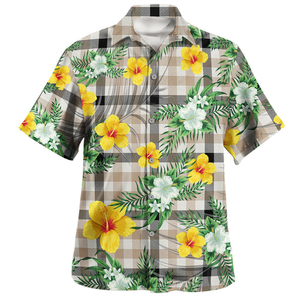 Hogg Weathered Clan Badge Tartan Hawaiian Shirt Summer Vibes Style