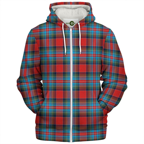 Holyrood Chair Modern Tartan Sherpa Hoodie