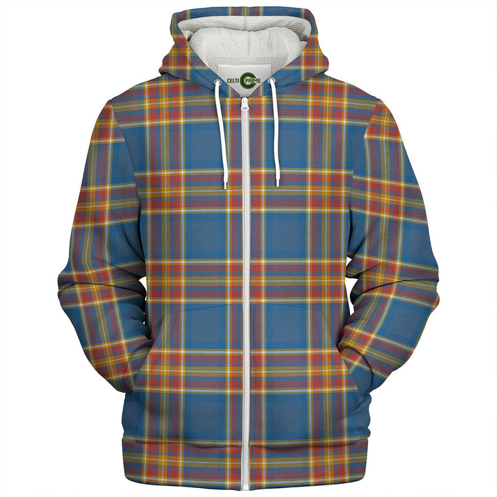 Holyrood Jubilee (Holyrood Heirloom Holyrood Gold) Ancient Tartan Sherpa Hoodie