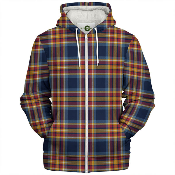 Holyrood Jubilee (Holyrood Heirloom Holyrood Gold) Modern Tartan Sherpa Hoodie