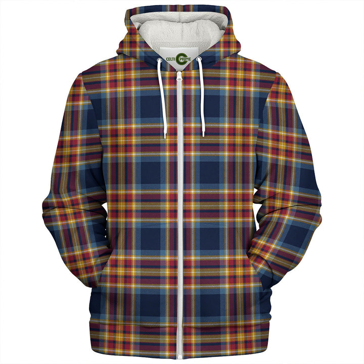 Holyrood Jubilee (Holyrood Heirloom Holyrood Gold) Modern Tartan Sherpa Hoodie