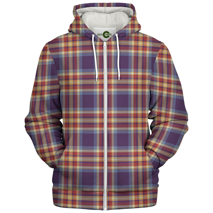 Holyrood Jubilee (Holyrood Heirloom Holyrood Gold) Weathered Tartan Sherpa Hoodie