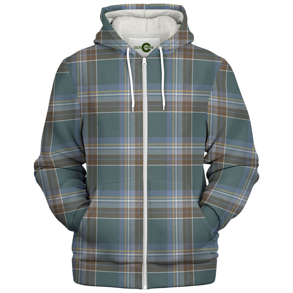 Holyrood Weathered Tartan Sherpa Hoodie