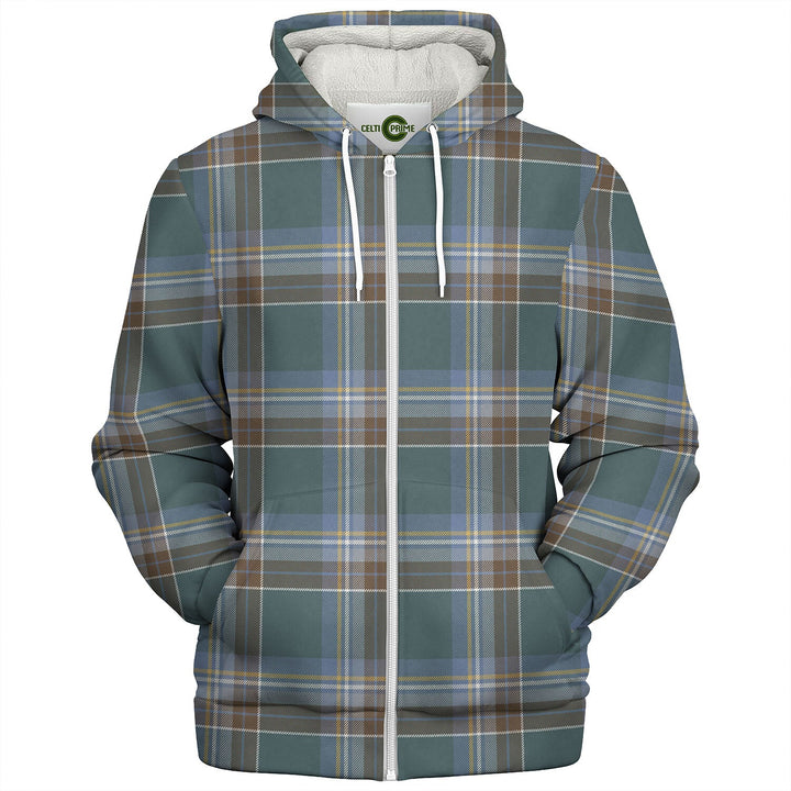 Holyrood Weathered Tartan Sherpa Hoodie