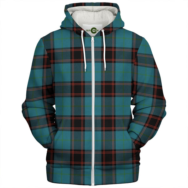 Home Ancient Clan Badge Tartan Sherpa Hoodie