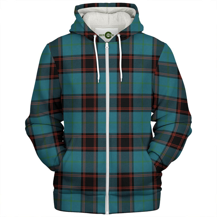 Home Ancient Clan Badge Tartan Sherpa Hoodie