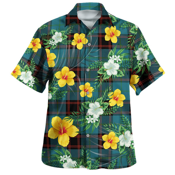 Home Ancient Clan Badge Tartan Hawaiian Shirt Summer Vibes Style