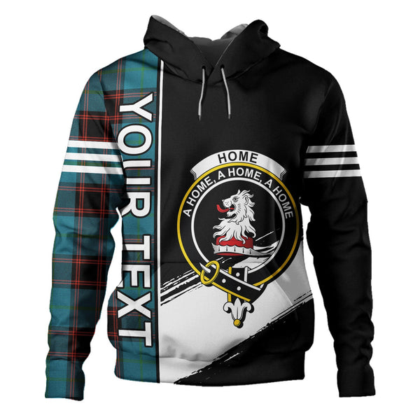 Home Ancient Clan Badge Tartan Hoodie Quarter Style Personalized