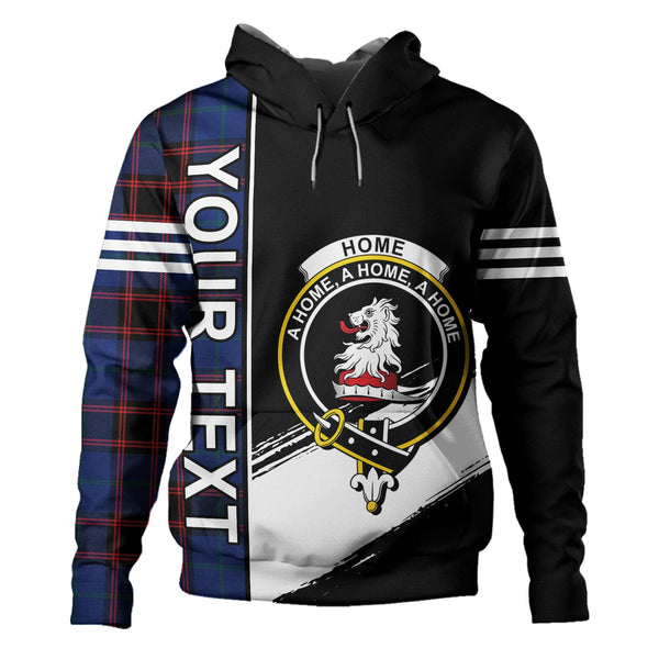 Home Modern Clan Badge Tartan Hoodie Quarter Style Personalized