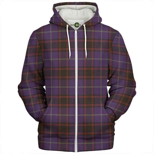 Home Weathered Clan Badge Tartan Sherpa Hoodie