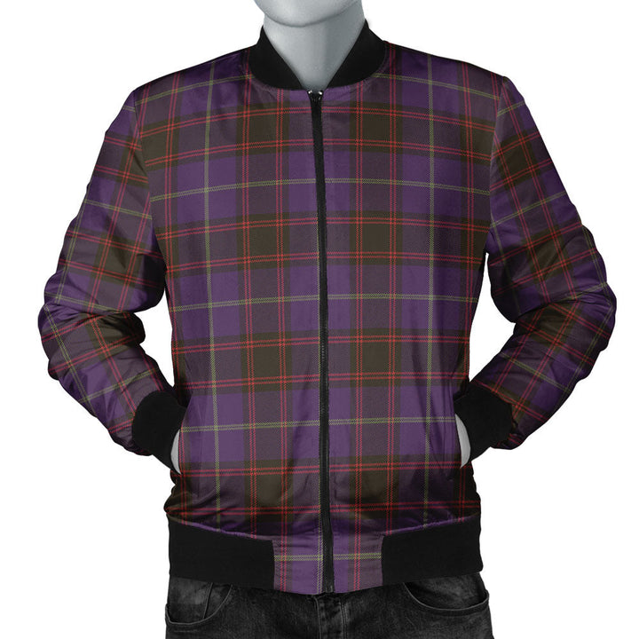Home Weathered Clan Badge Tartan Bomber Jacket