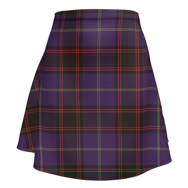 Home Weathered Clan Badge Tartan Flared Skirt