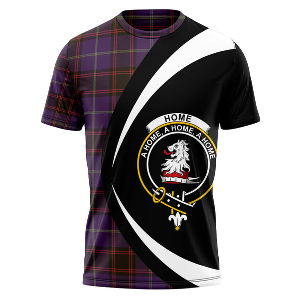 Home Weathered Clan Badge Tartan T-Shirt Circle Style Personalized