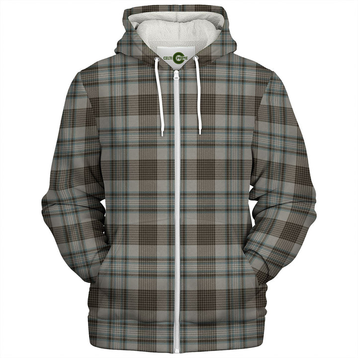 Hood Weathered Tartan Sherpa Hoodie