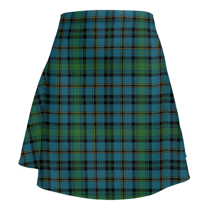 Hope Vere Ancient Clan Badge Tartan Flared Skirt